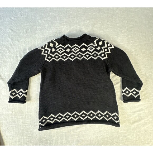 Vintage Roll Neck Snowflake Sweater By David Brooks Women’s‎ Petite Large - Picture 3 of 10